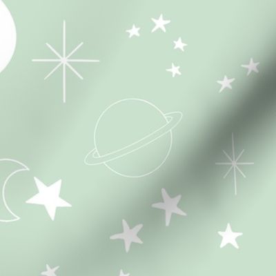 Celestial Space Astros Wishful Green