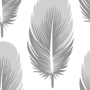 3106 C Medium - grey feathers