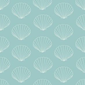 Summer Blue Shell Pattern - Small 4x4
