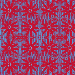 Red & Blue Daisy