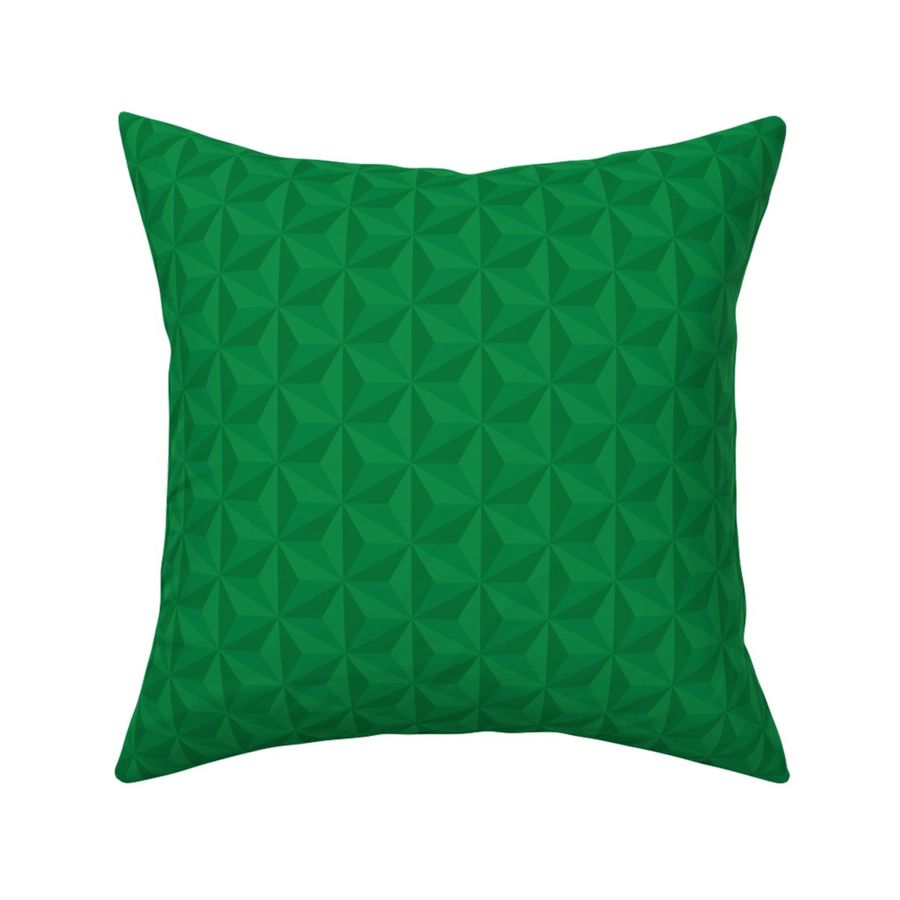 (M) Cosmic Prism Geometry in Kelly Green for College Sports Decor