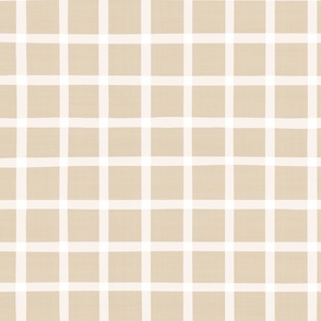 Simple Checker Pattern Coordinate For Fleur de Lis Pattern Beige White