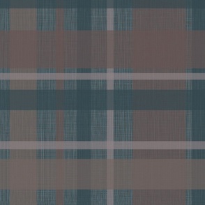 24" Spruce/Mushroom Linen PLAID