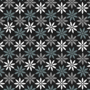 glass and marble tile flowers