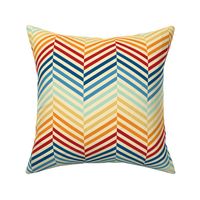 Chevron Rainbow Pop Print