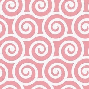 Bold Swirls on Bubble Gum Pink eca0a8: Small