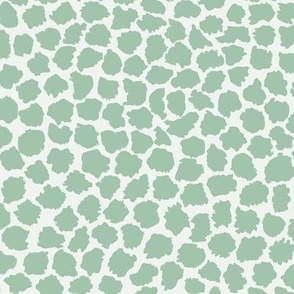 Leopard Pattern Print - Seaglass Green - (XL) 12 inch