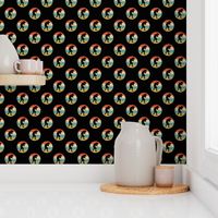 Retro Photographer Icon Repeating Pattern Black