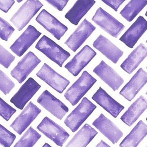 325 – Large scale purple lavender Tessellated organic geometric brick pavers in monochromatic watercolor for kids and adult apparel, wallpaper, garden room tablecloths, sweet table runners, duvet covers and pillows 