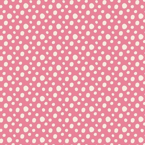Bubble gum  pink Polka Dot Small