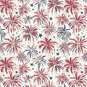 Stars _ Fireworks_Medium_Cream White