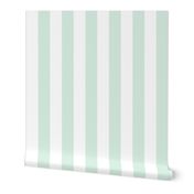 2 inch wide cabana vertical awning stripes in seagrass cyan and white. 