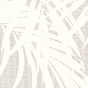 JUMBO palm fronds - textured, light beige 