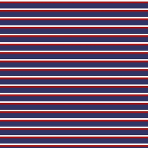 Navy Blue Red Stripe Pattern