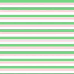Green Pink Horizontal Stripe Pattern