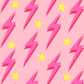 Lightning Pink Background Y2K