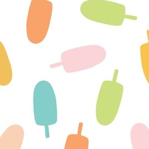 15 x 15 XL Popsicle summer, green, blue, pink, yellow, orange 