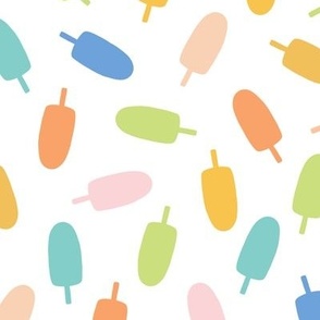 10 x 10 Popsicle summer, green, blue, pink, yellow, orange 