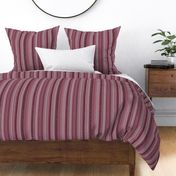 uneven monochromatic stripes with decorative hand drawn detail in maroon