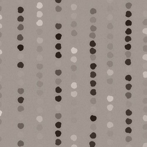 Polka Dot Stripes in Neutral Beige, Brown, Gray
