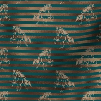 Toelter - Icelandic Horse - green stripes - batik