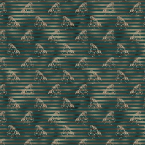 Toelter - Icelandic Horse - green stripes - batik