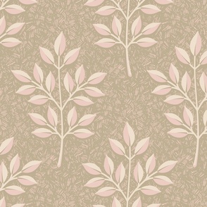 Twigs wallpapers beige pink