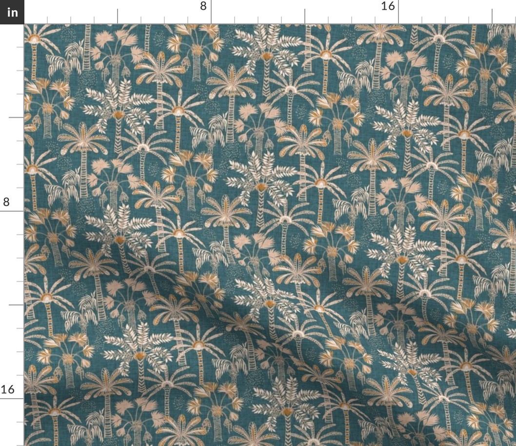 Palm Oasis (teal) MED 