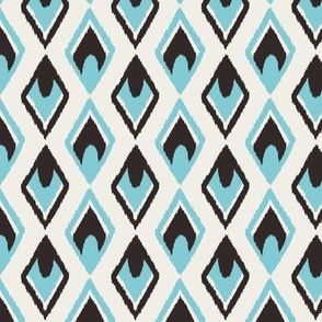 Ikat Diamond Blue