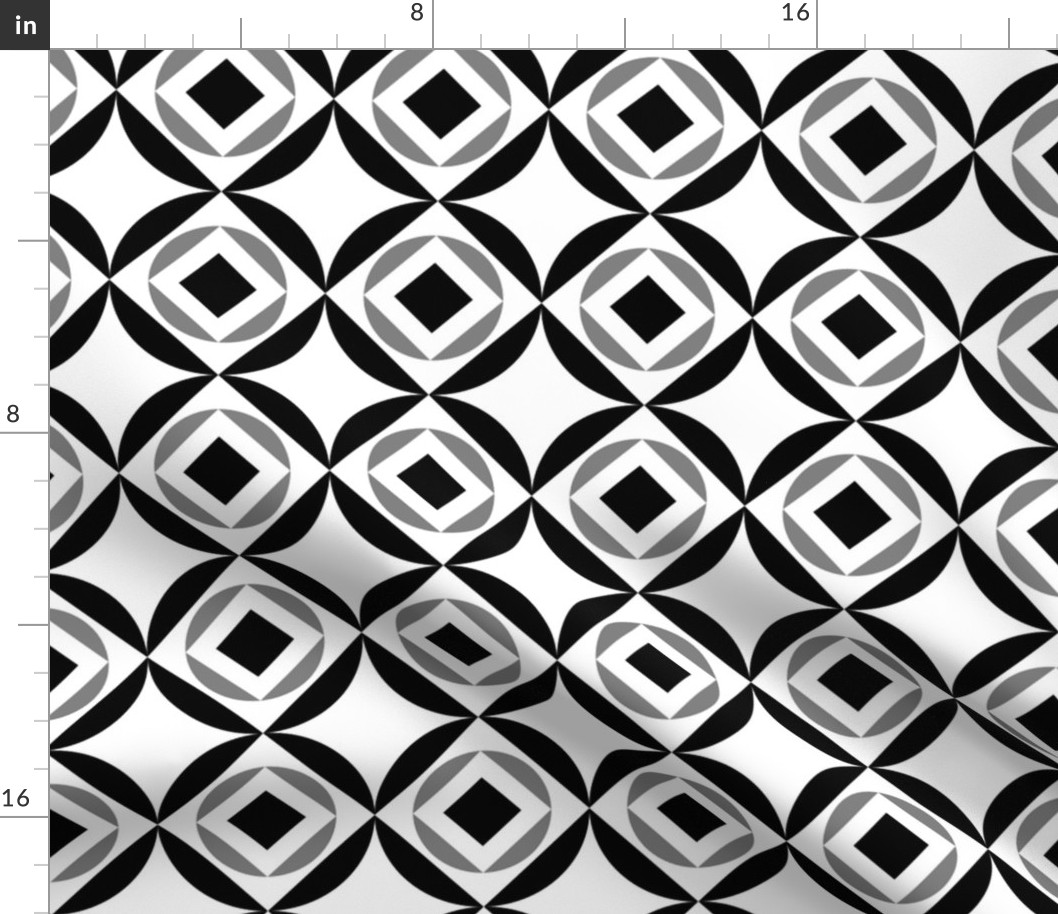 Monochrome Geometric Circles