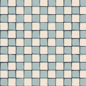 Square blocks in Teal-small