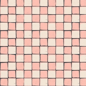 Square blocks in pink blush tone-small