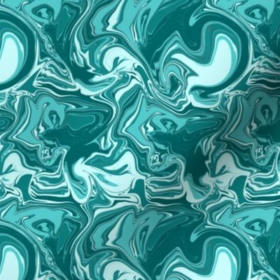 Caribbean Rust Marble (6") - blue, teal, turquoise (ST2024CRM)