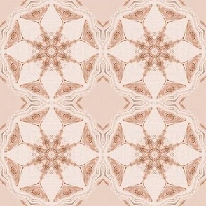 two-tone octagon bloom - pastel apricot chequers
