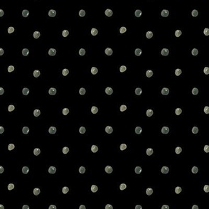 Watercolor black polka dots