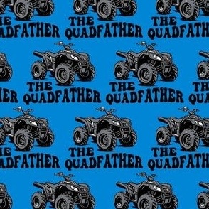 Small The Quadfather 4x4 ATV Off Roading  Grey and Blue