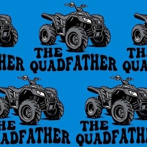 Large The Quadfather 4x4 ATV Off Roading  Grey and Blue
