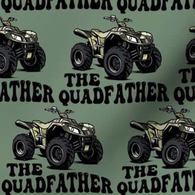 Large The Quadfather 4x4 ATV Off Roading Green