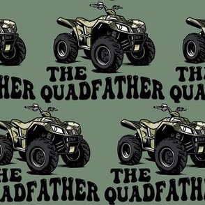 Large The Quadfather 4x4 ATV Off Roading Green