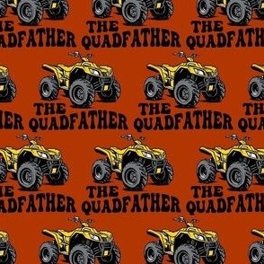 Small The Quadfather 4x4 ATV Off Roading  Yellow and Rust