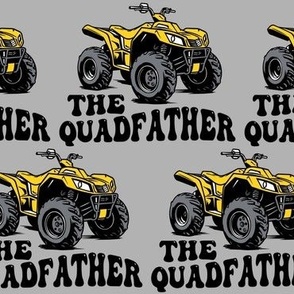 Large The Quadfather 4x4 ATV Off Roading  Yellow