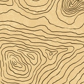L- Topography Contour Lines - Earthy