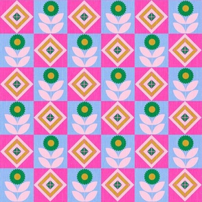 Geometric Charm quilt square-12 in