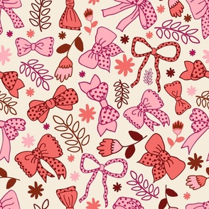 Bows and Ribbons - for clothing, wallpaper, home decor