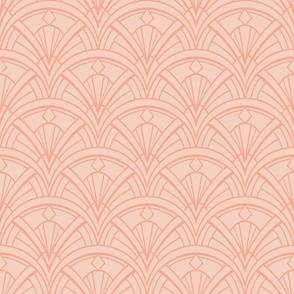 Pink Art Deco Mid-Century Modern Ornate 24 inch