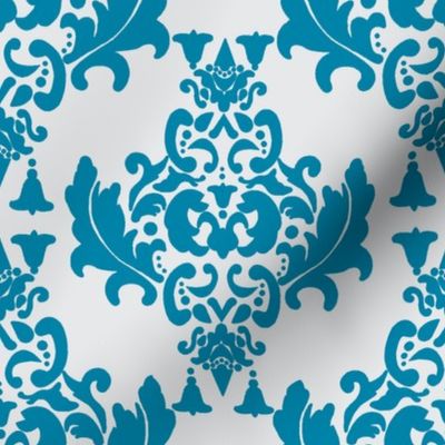 Delicious Damask in Blues