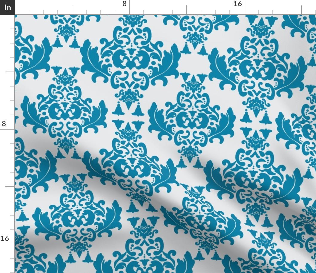 Delicious Damask in Blues