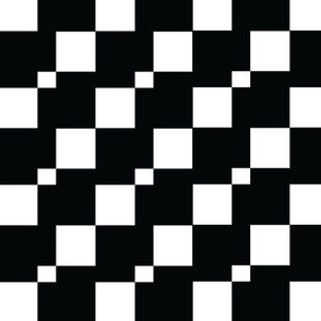 Black and White Midcentury Modern Checkerboard
