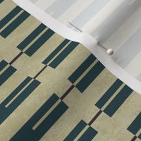Japonica Horizontal Indigo Stripes on Textured Background 