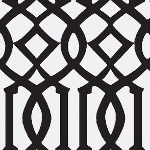 Imperial Trellis-Black Reverse-Large